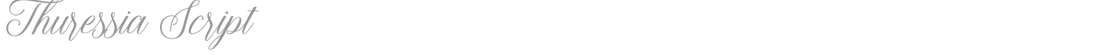 Thuressia Script font preview
